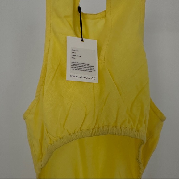 Acacia. Mae. Linen dress. Yellow. NWT - Picture 12 of 15